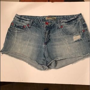 YMI City of  Angels USA cutoff jean shorts